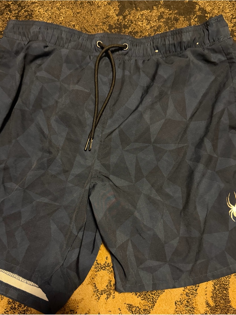 Men's large spyder  swim Trunks with Logo
